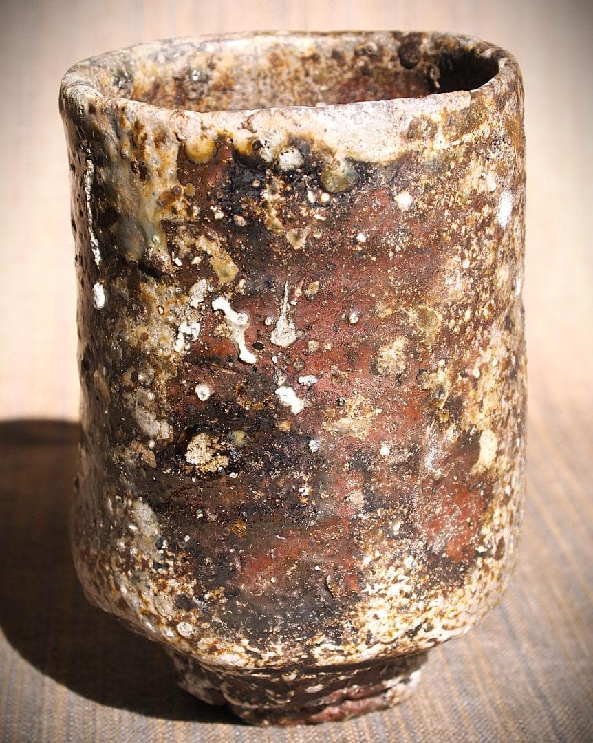 人気作家★大西雅文★赤丹波筒湯のみ