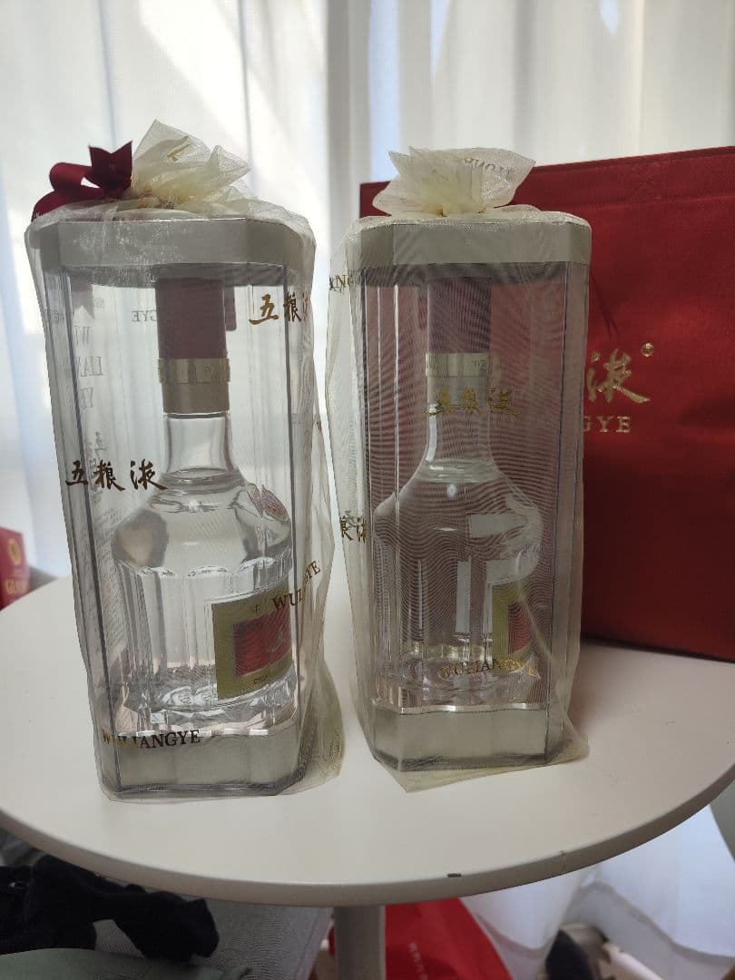 本物 五粮液 WULIANGYE 白酒 2本セット 贈答用手提げ袋付き