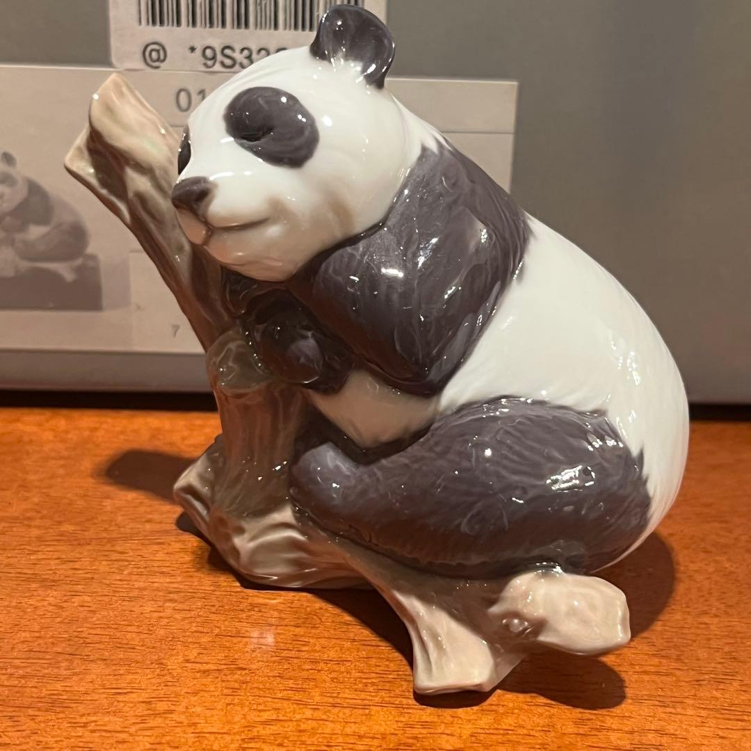 新品　未使用　リヤドロ　幸運のパンダ　陶器　人形　置物　フィギュリン　オブジェ