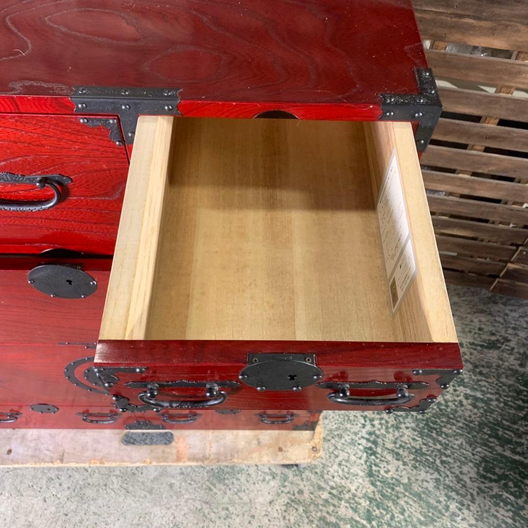 J412\" 青木産業 くれない W 870 昭和レトロ 和箪笥