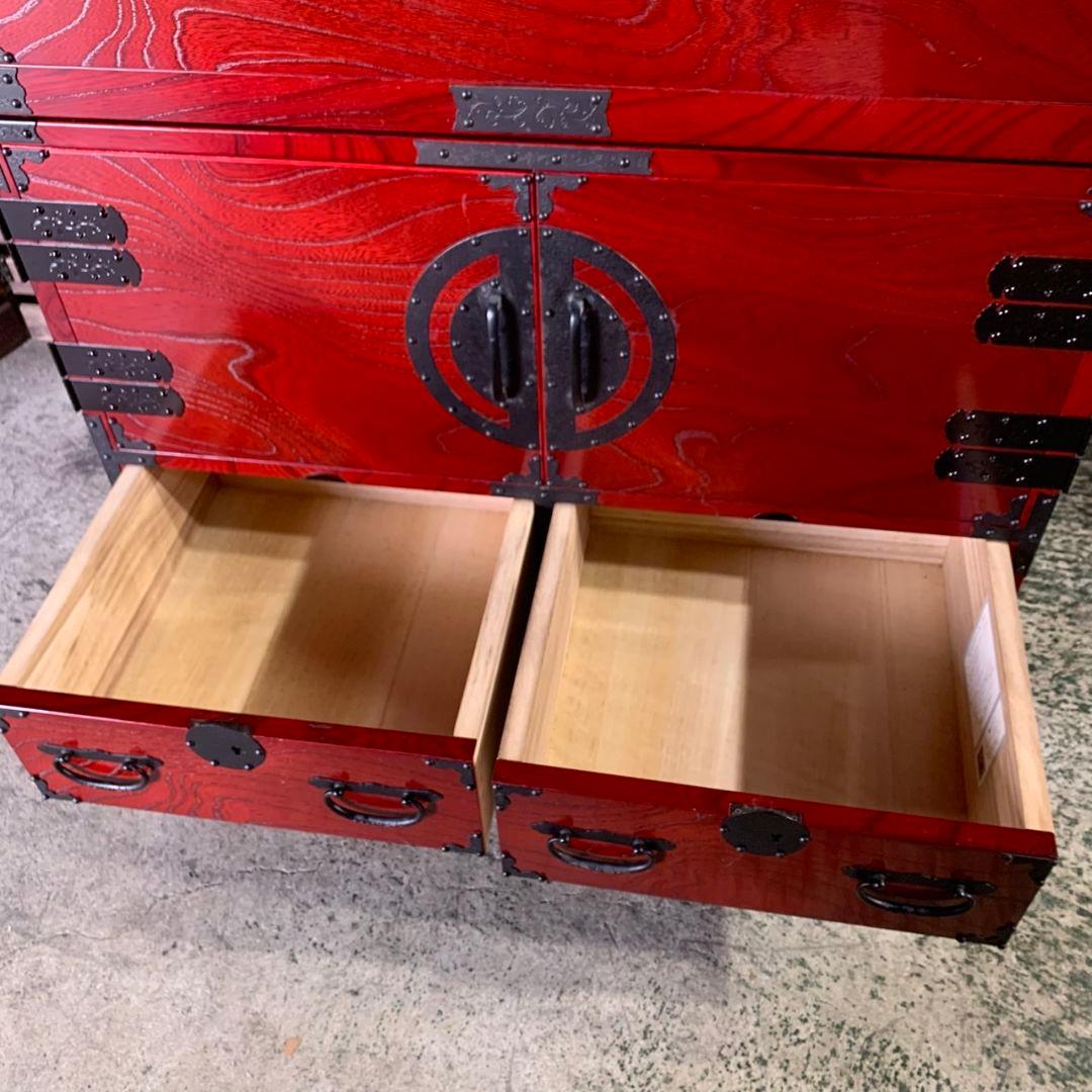 J412\" 青木産業 くれない W 870 昭和レトロ 和箪笥