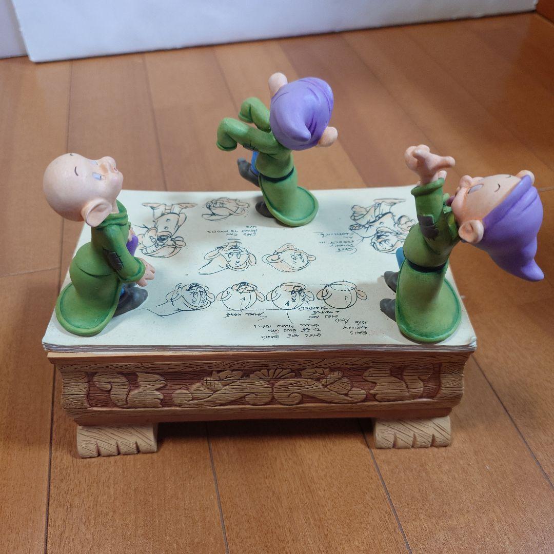 【美品】　ディズニー白雪姫の小人のフィギュア付きボックス
