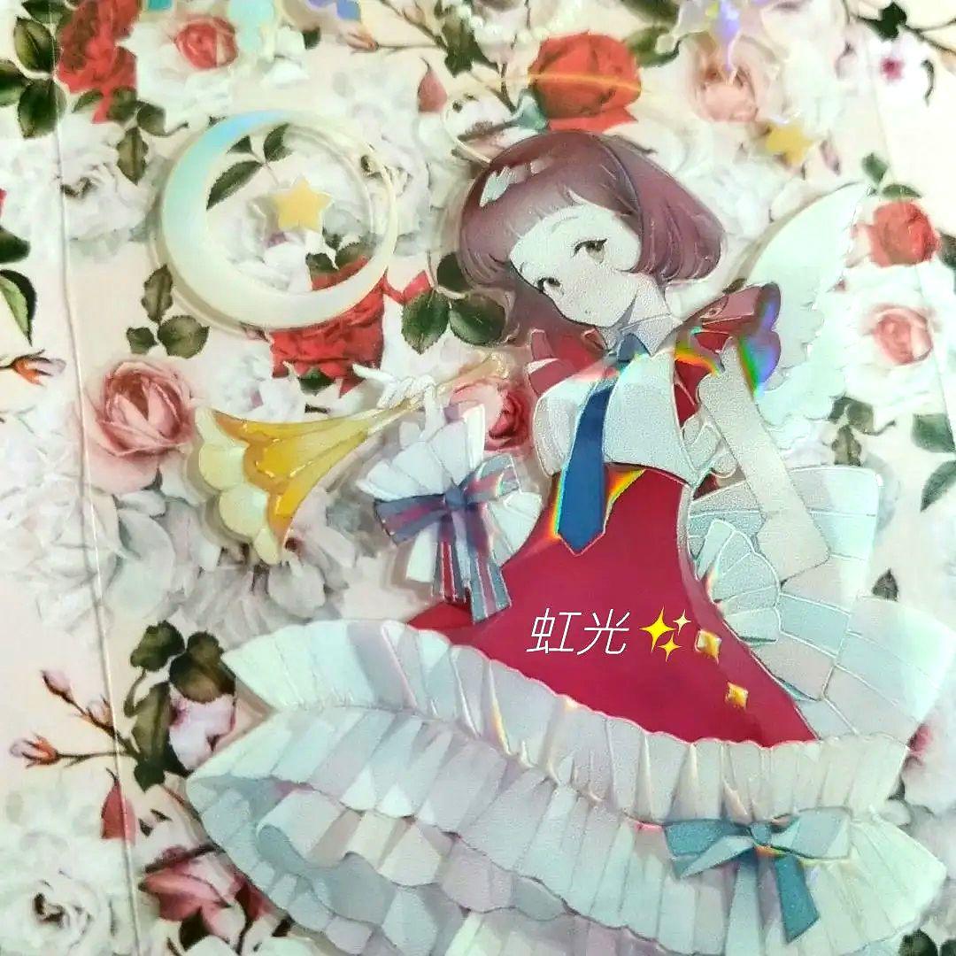 J278＃风来(虹光)Shine切り売り海外人物マステ女の子