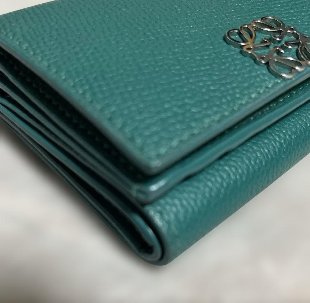 極上美品✨ ロエベ アナグラム トライフォールド ウォレット 財布O88