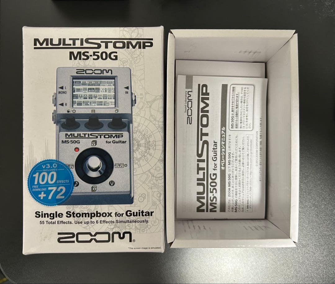 ZOOM MS-50G ギターエフェクター　ACアダプター付属