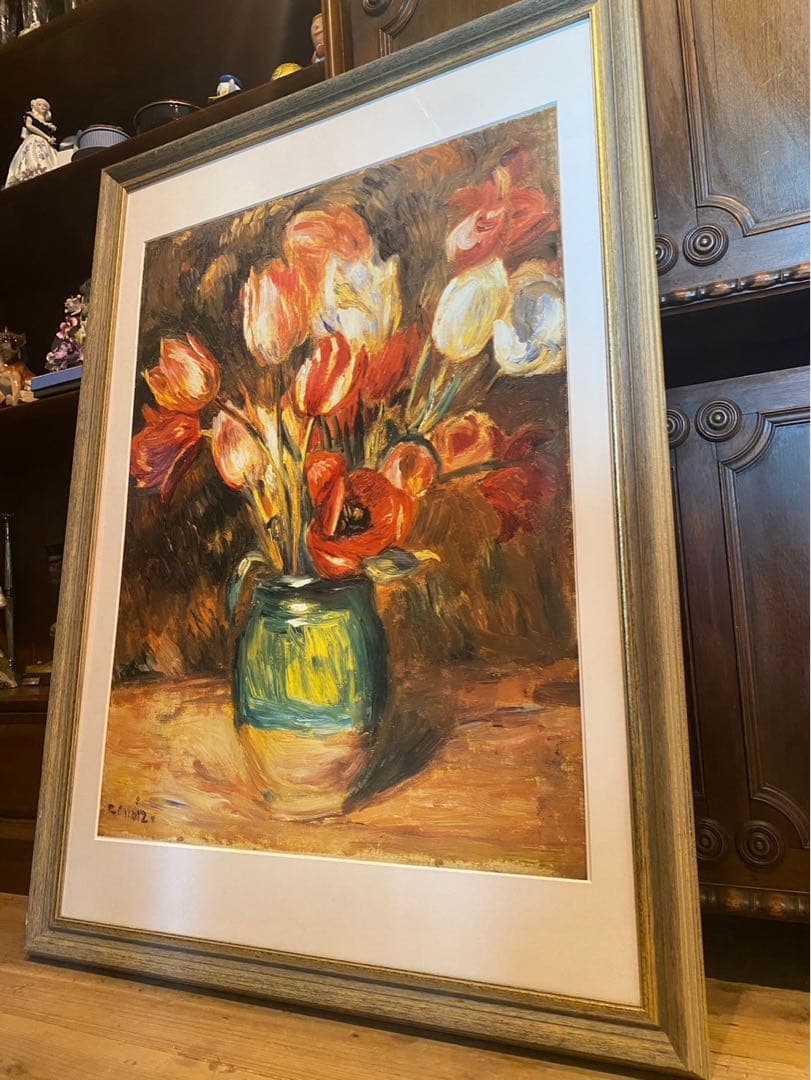 ルノワール チューリップ 額縁 インテリア