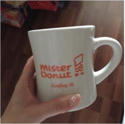 ミスド　マグカップ　（Ｖｅｒｒｙ　Ｏｌｄ　＆　Ｒａｒｅ）