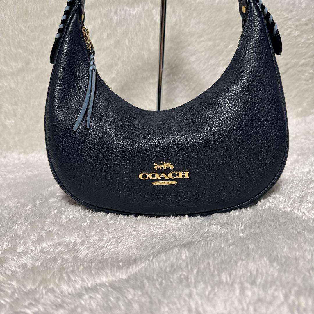 【希少✨️】COACH コーチ ワンショルダーバッグ ベイリー ホーボー ネイビー