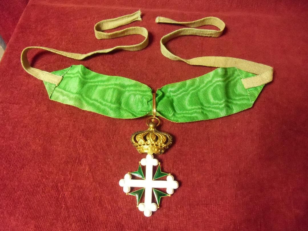 Ｉイタリア軍/王国＊聖マウリッツィオ ・ ラザロ騎士十字勲章（実物）
