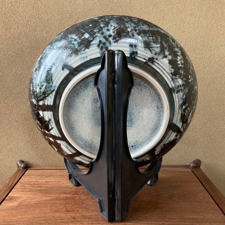 【新品未使用】九谷焼　13号飾皿・七賢人　古青窯