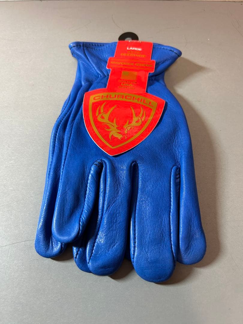 CHURCHILL MAVERICK RIDERS 手袋 青 L