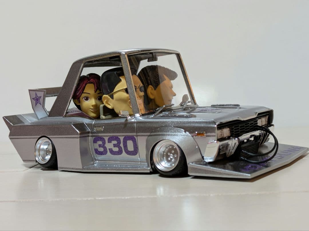 1/24 アオシマ330グロリア改 ノッポマシーン 街道レーサー 暴走族マルイ