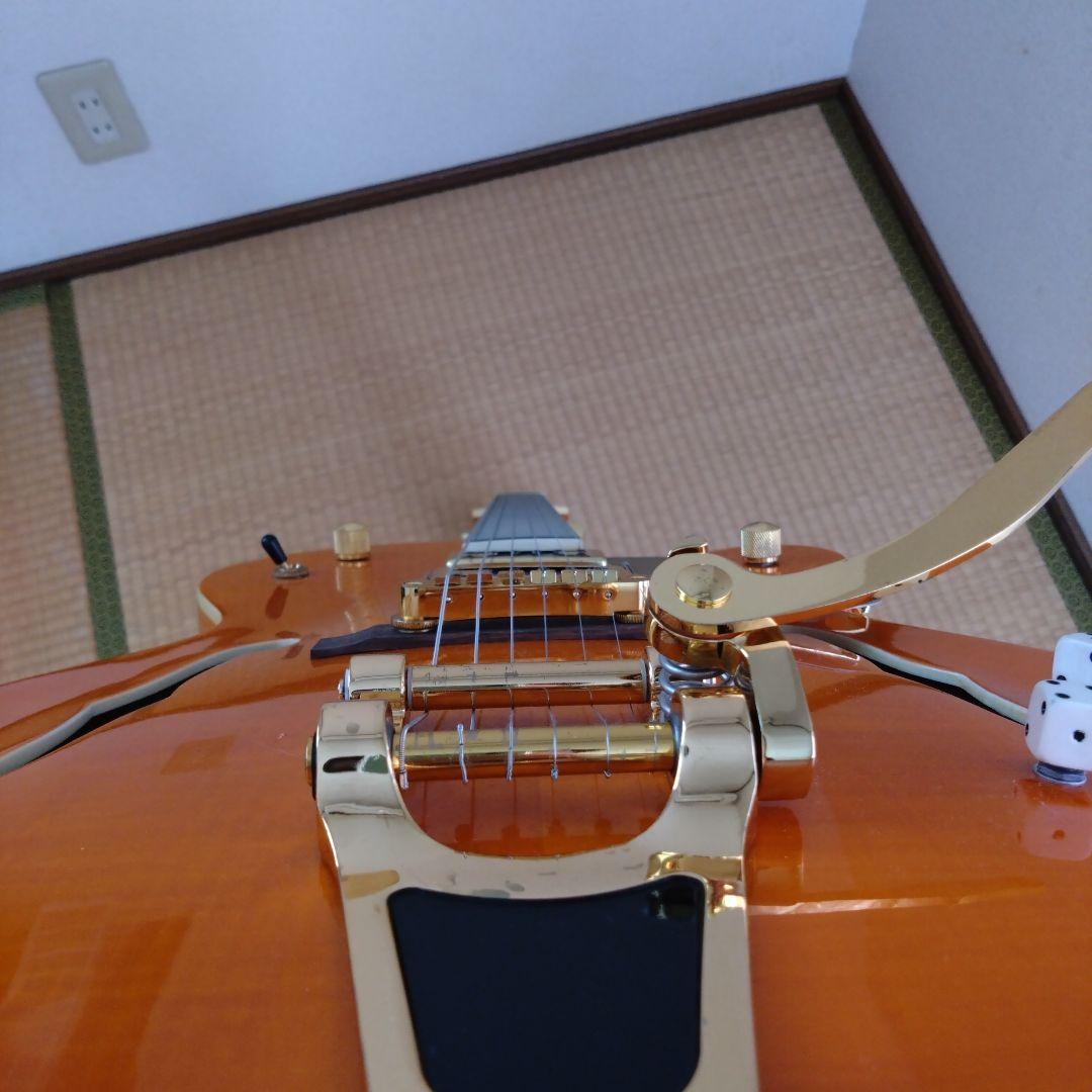 価格交渉ご自由に!オレンジ　フルアコ　ギター