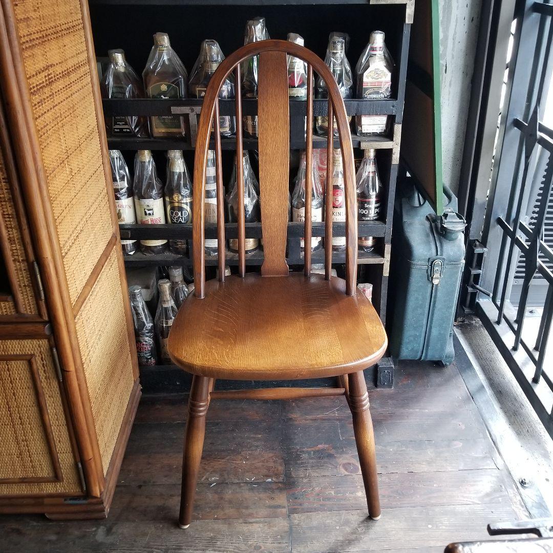 希少　飛弾産業　ヴィンテージ　キツツキ　穂高　シリーズ　ボウバック　チェア