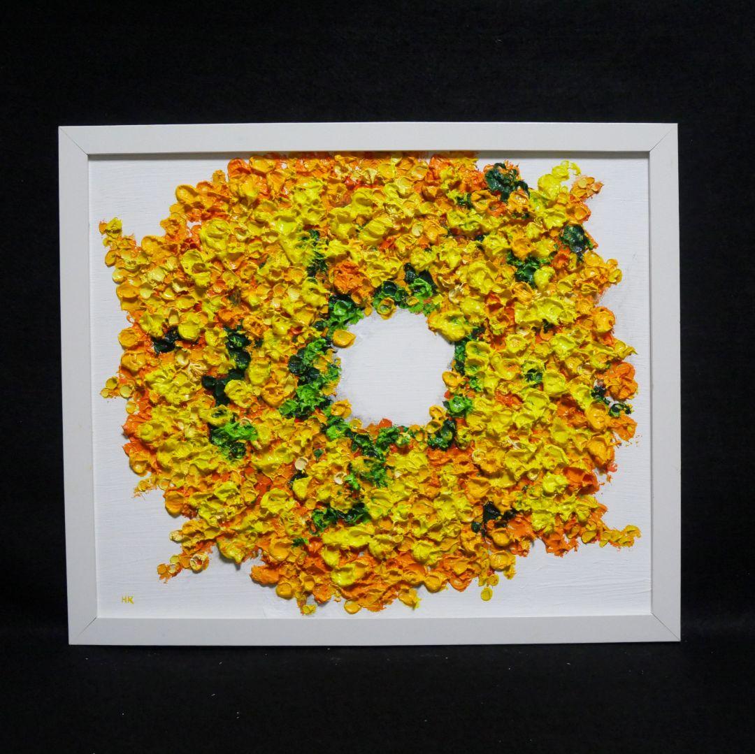 油絵 油彩 油彩画 絵画 絵【ミモザリース】