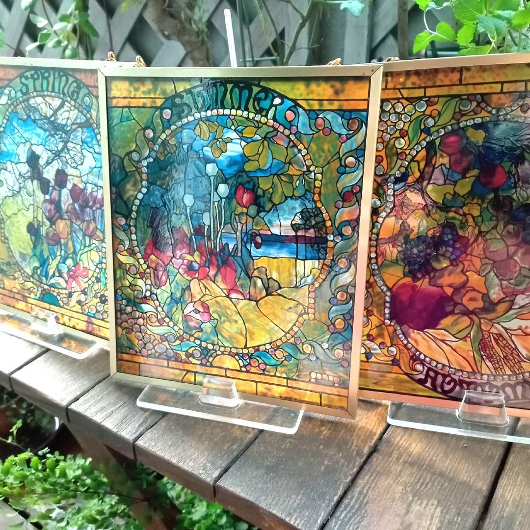 ルイスCティファニー ステンドグラス 四季・春夏秋冬グラスマスターズ社