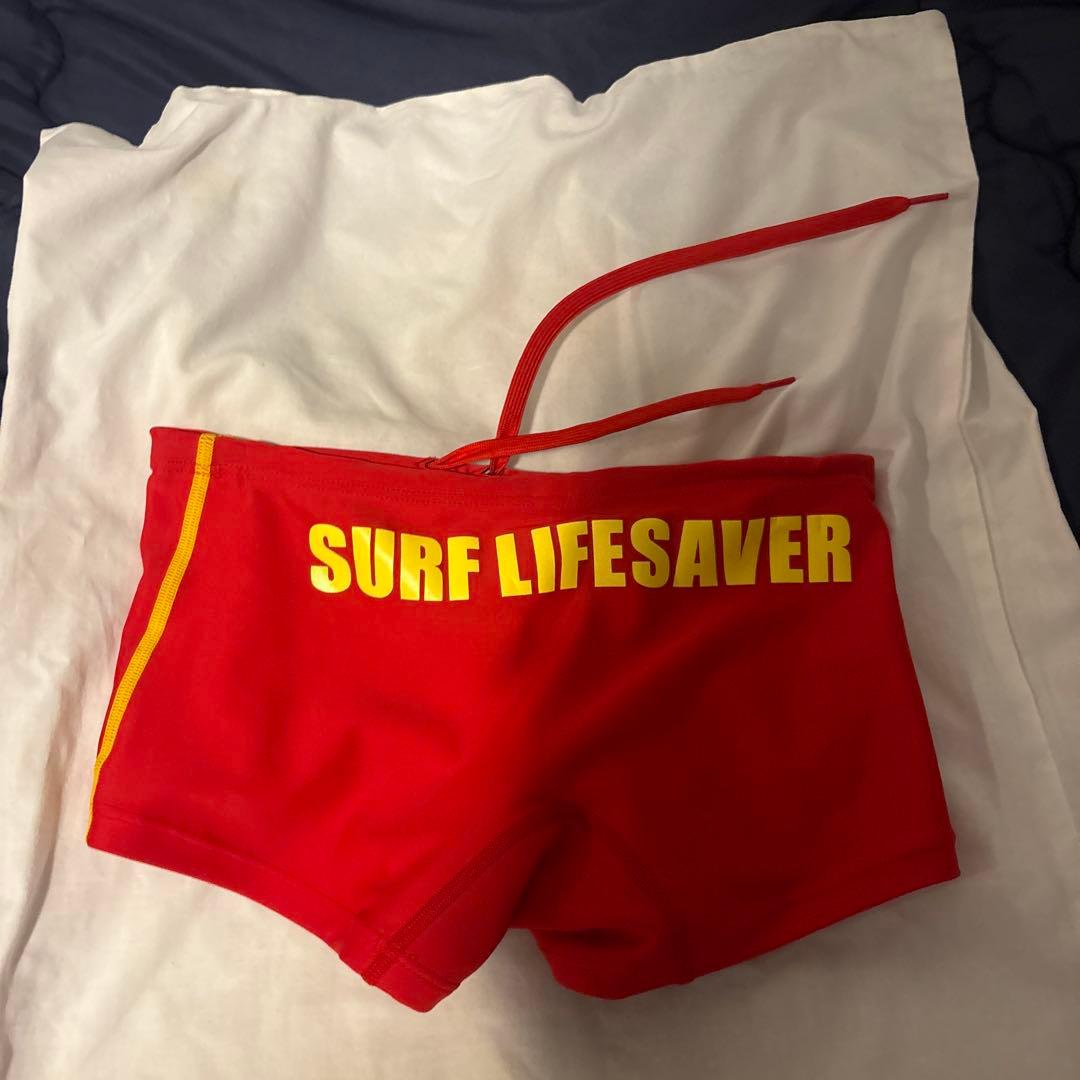 Speedo 赤 ライフセービング 競泳水着サイズL