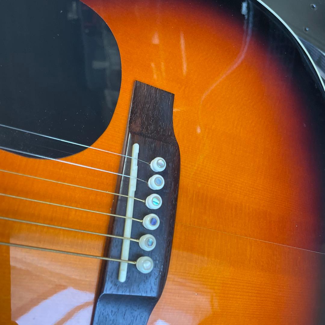 Aria AF-550BS 単板ギター専用ハードケース付き