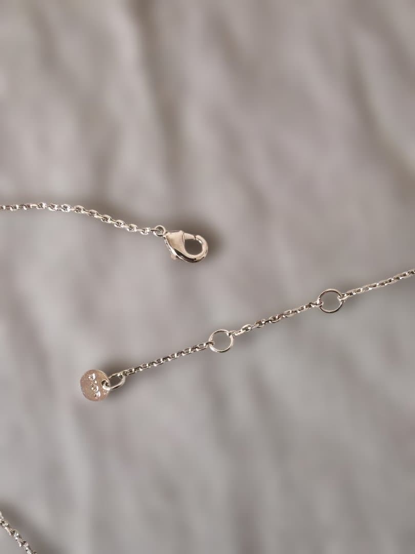 極美品 Dior Clair D Lune クリスタル ネックレス シルバー