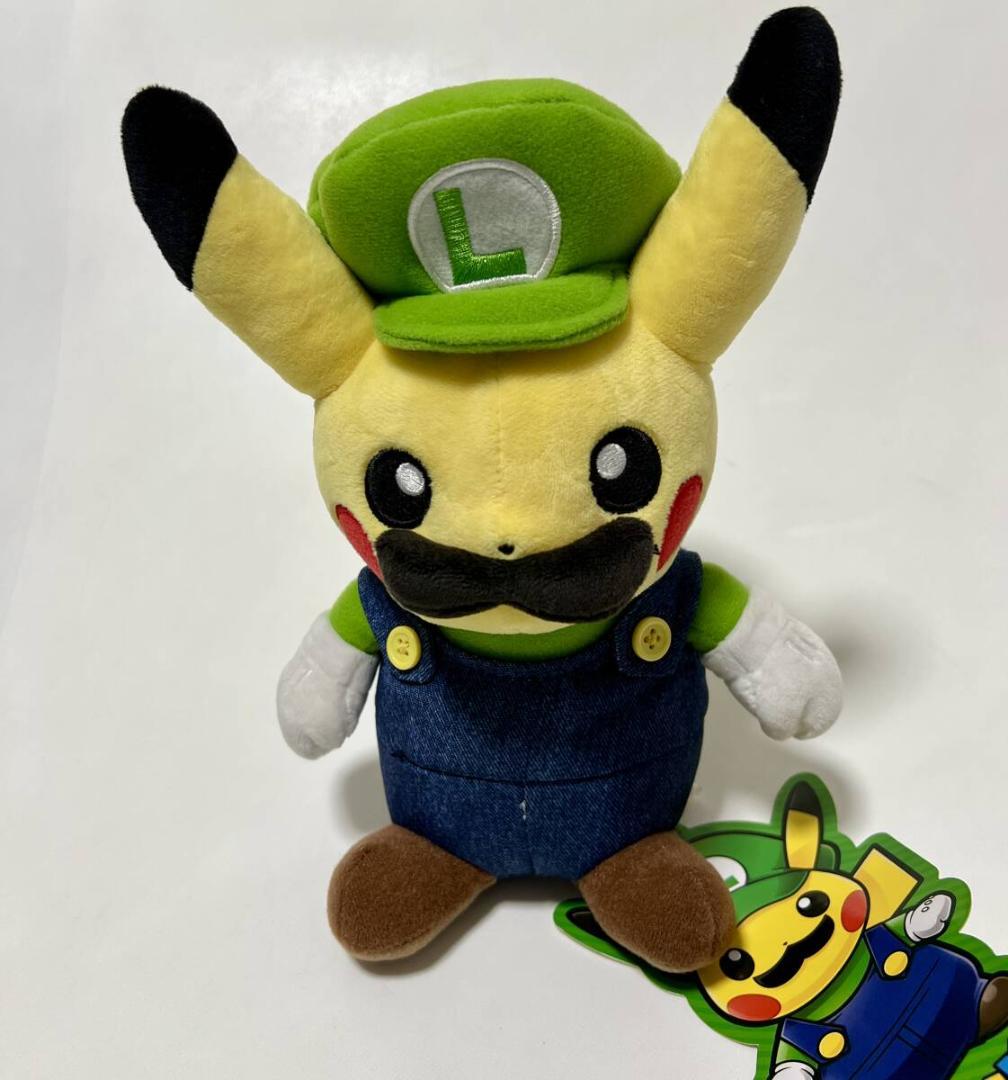 マリオ ルイージ ピカチュウ ぬいぐるみ ポケモンセンター セット タグ付き