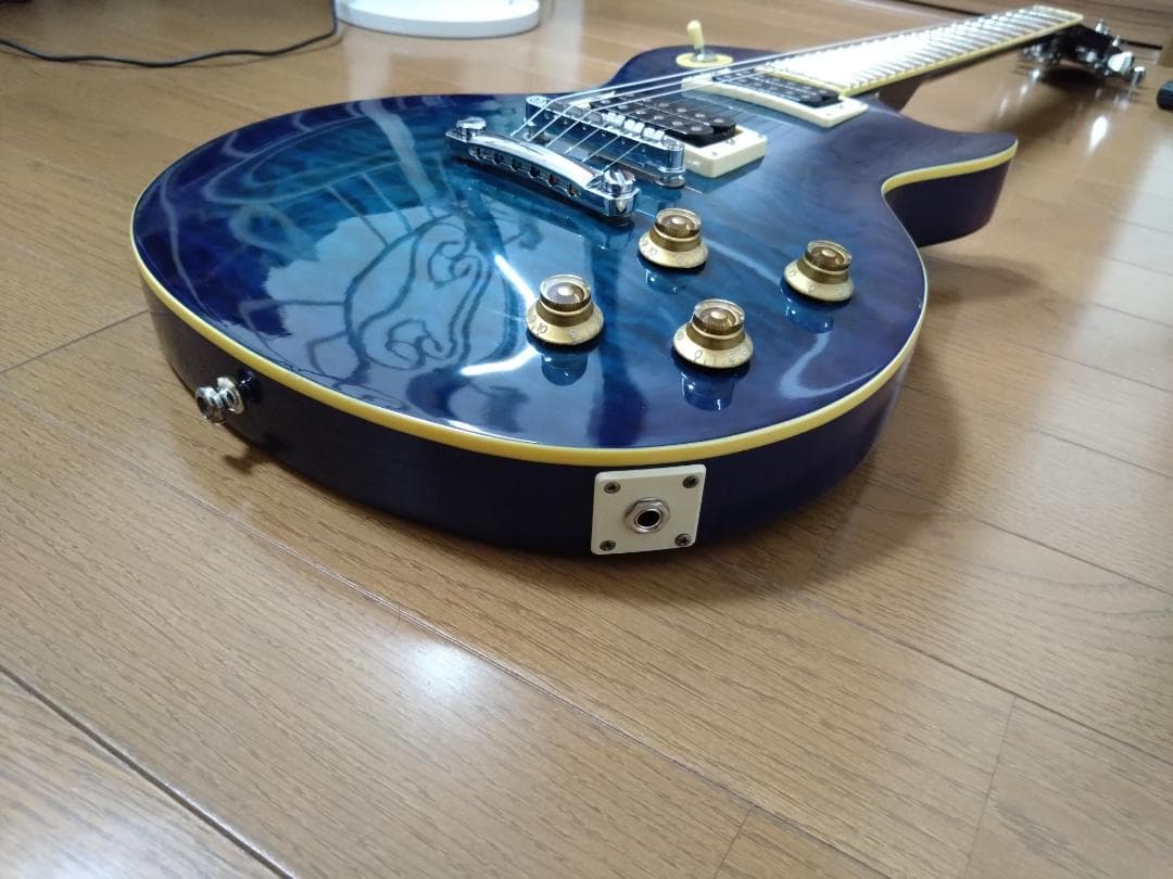 Barclay エレキギター ブルー 簡易ケース付き