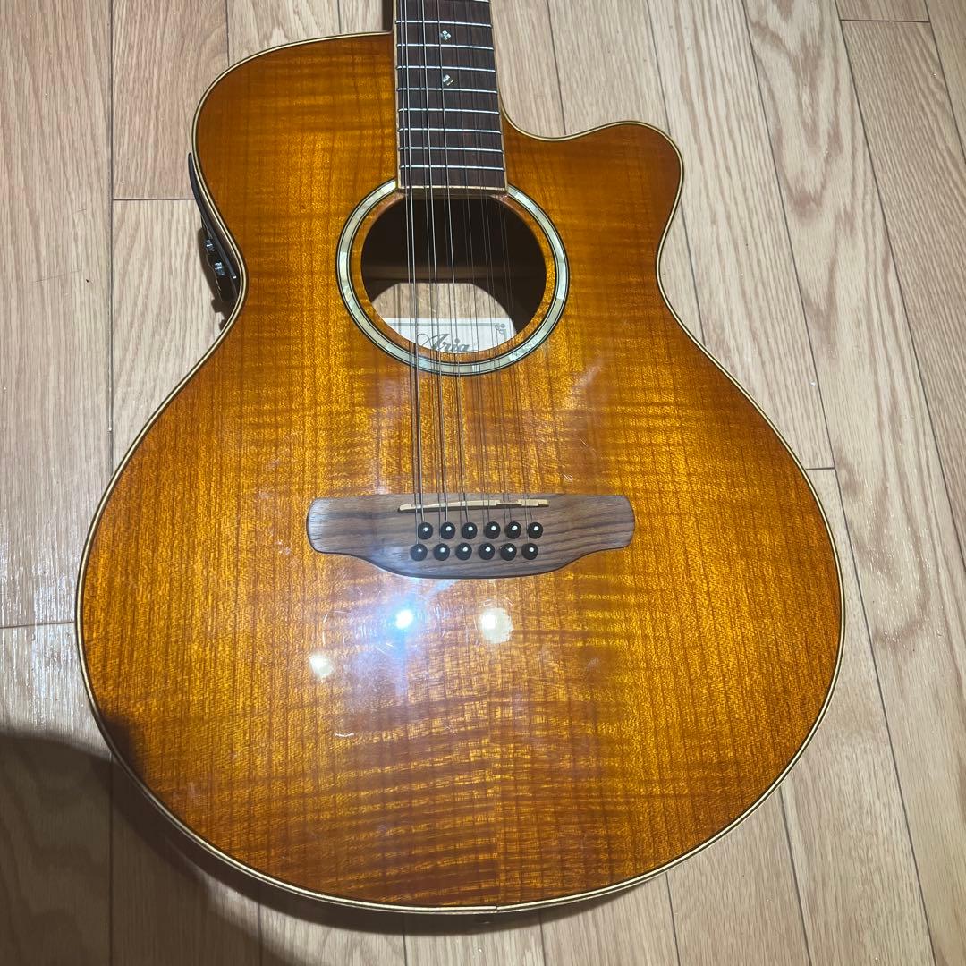 Aria 12弦 エレアコ FET12 KORG slimpitchおまけ