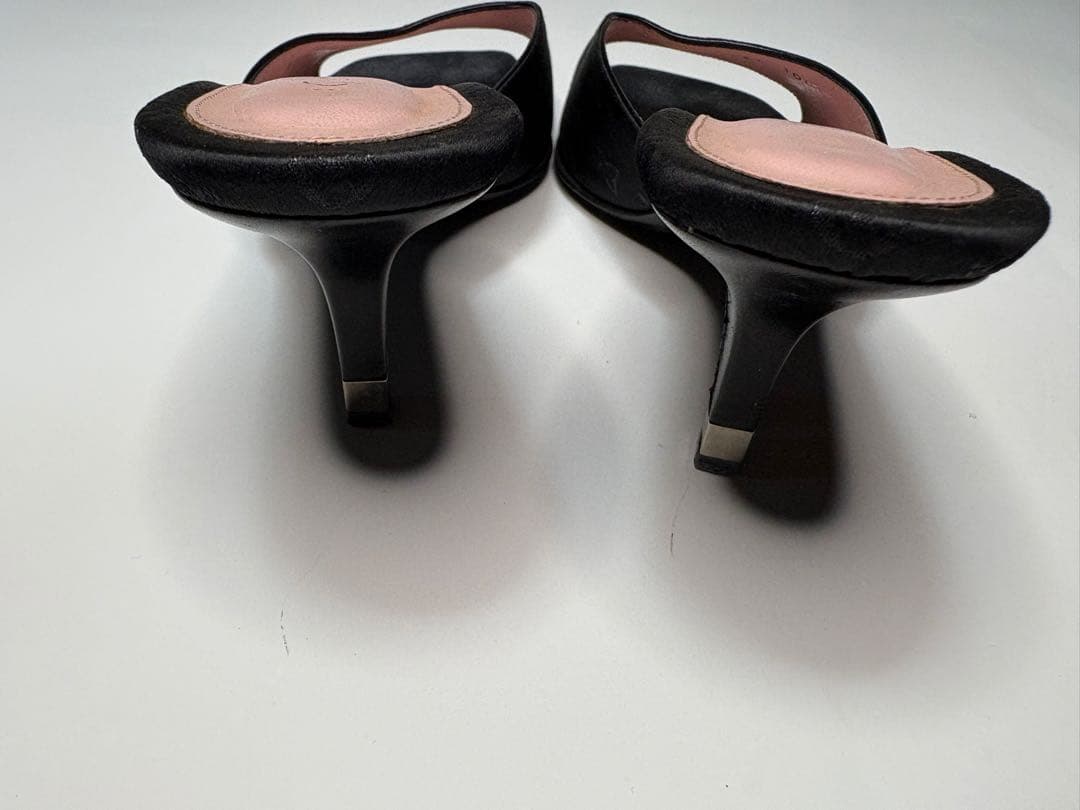 ルイヴィトン サンダル ミュールタイプ 34（約21.5cm）黒 ピンク