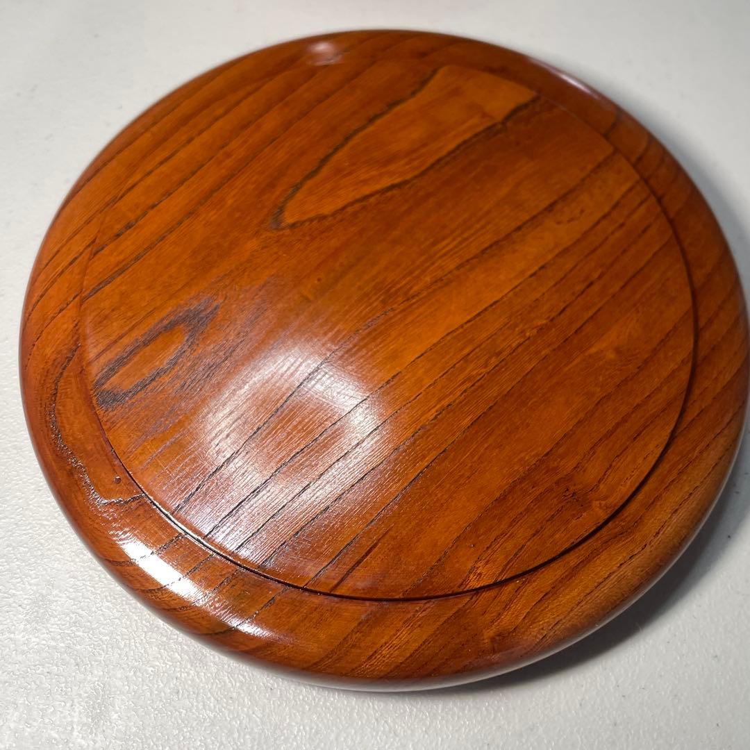 【美品・希少サイズ】小さい茶びつ 7寸｜φ21.5cm｜ 漆器 欅のくり抜き