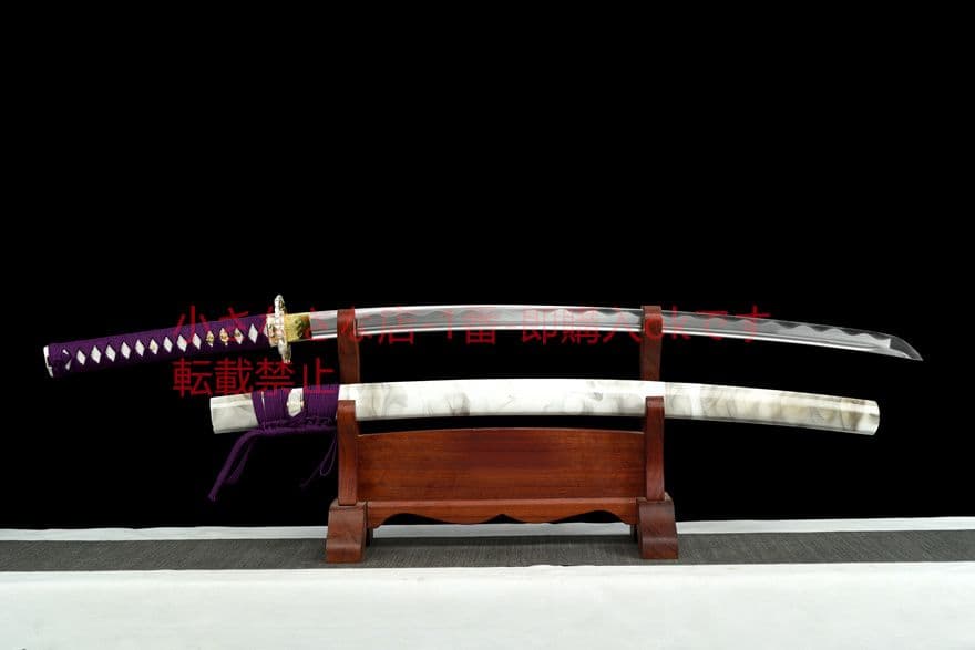 【紫妍】中炭素鋼武士刀 古兵器 武具　刀装具　日本刀　模造刀 居合刀