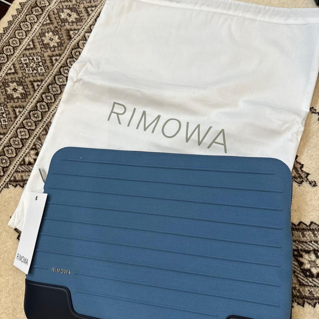 RIMOWA ノートPCケース ブルー フラットバッグ