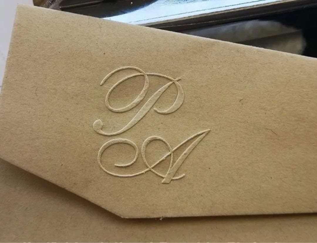 オリジナル エンボッサー　オーダーブライダル 結婚式 招待状　スタンプ