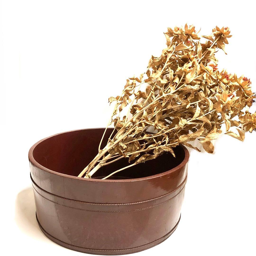 ■時代物・レトロ■木桶・インテリア・アンティーク・花器・ディスプレイ・木工・木製