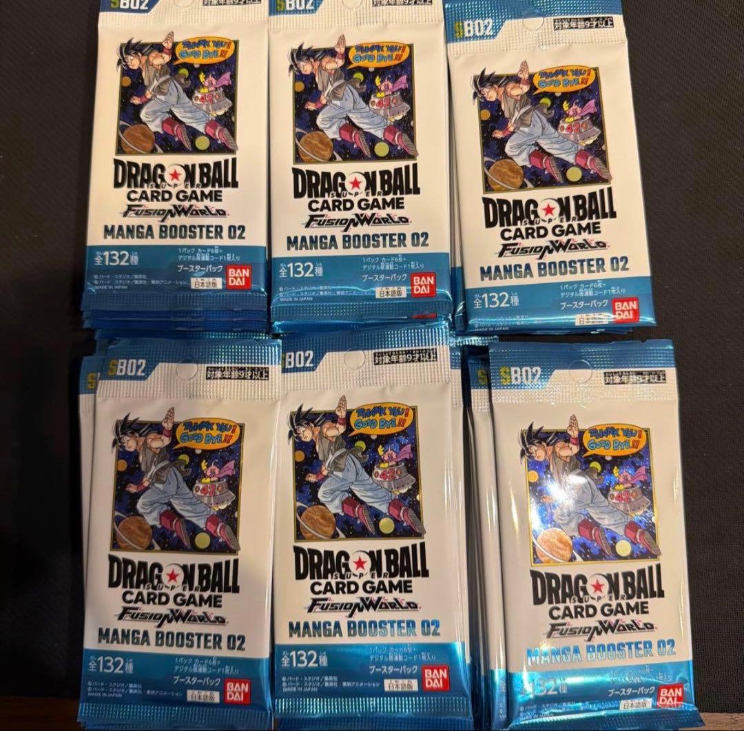 【ドラゴンボールカード】マンガブースター02 サーチ済み　73パック