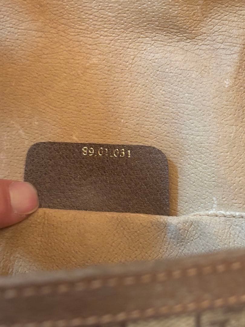 GUCCIグッチ オールドグッチ セカンドバッグ シェリーライン GG柄　PVC