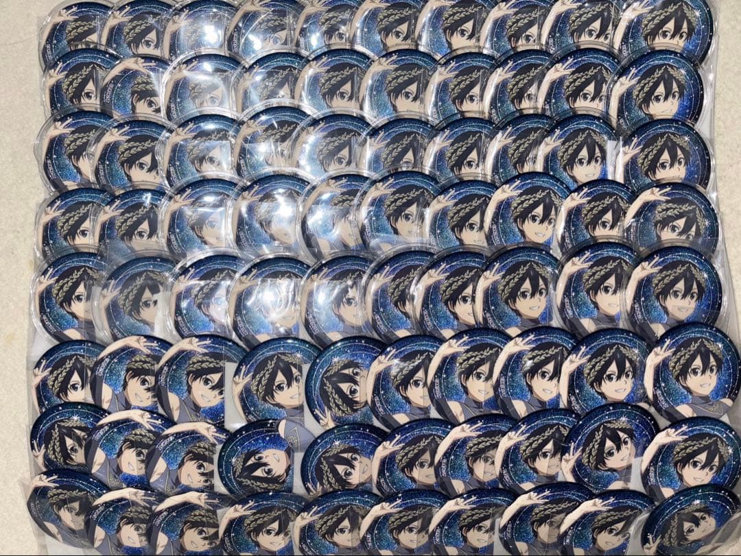 ソードアート・オンライン SAO カラ鉄 キリト 缶バッジ カラオケの鉄人