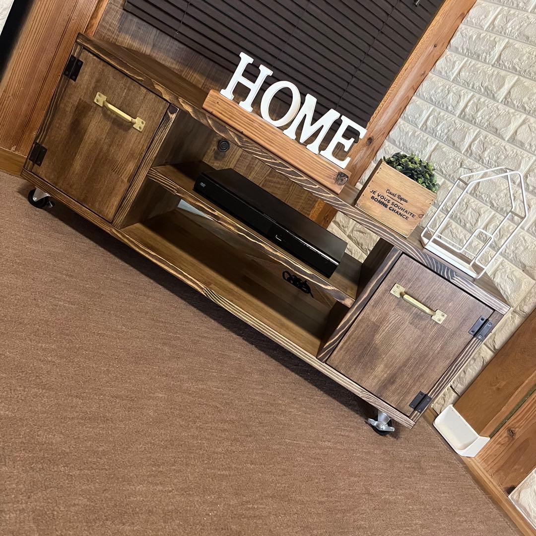 【3色塗装色】&【9種類取っ手】&【脚種類】スタイリッシュテレビボード TV台