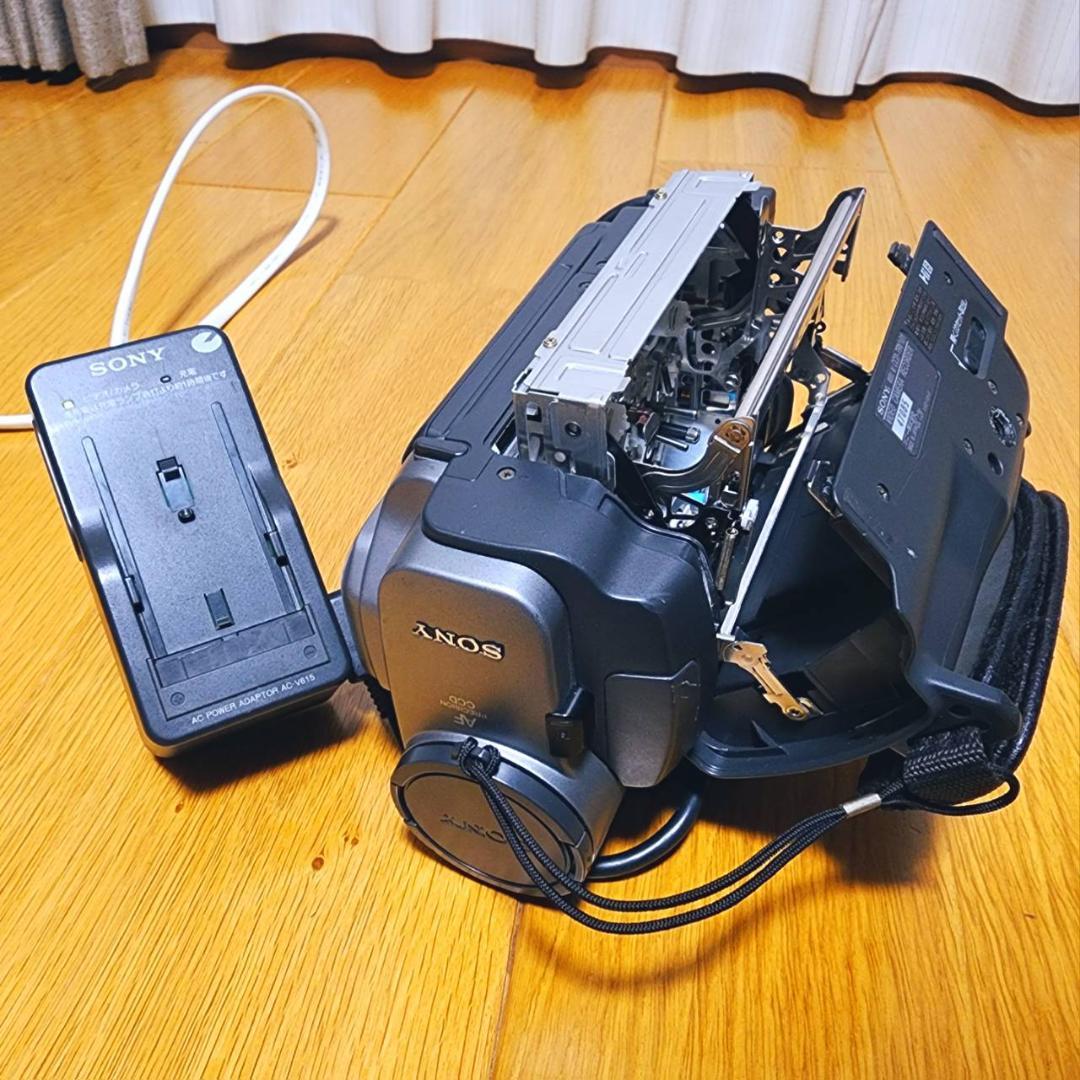 【動作確認済】高画質 SONY 8ミリ Hi8 ビデオカメラ ACアダプタセット