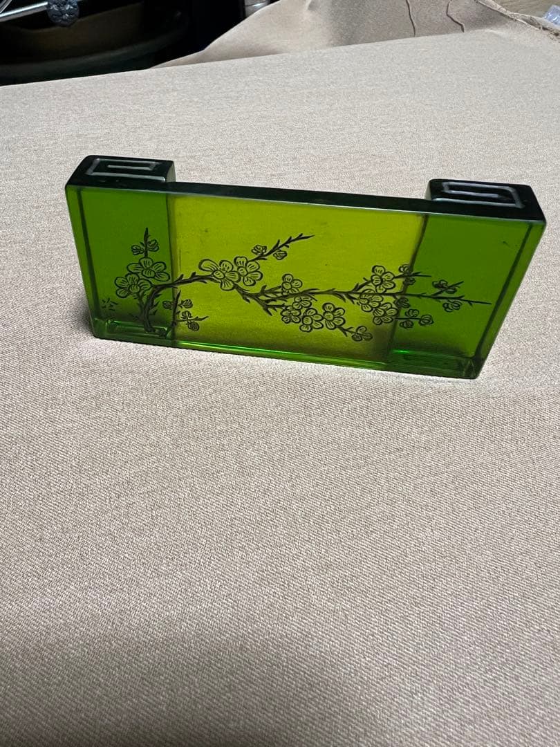 中国古美術 墨置 墨床 ガラス　硝子
