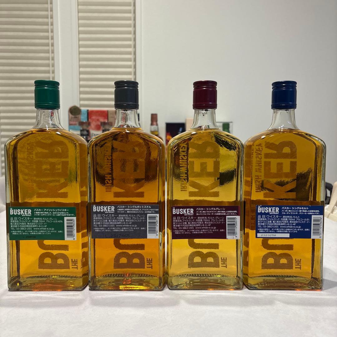 THE BUSKER バスカー旧ラベル　ウイスキー 4本セット