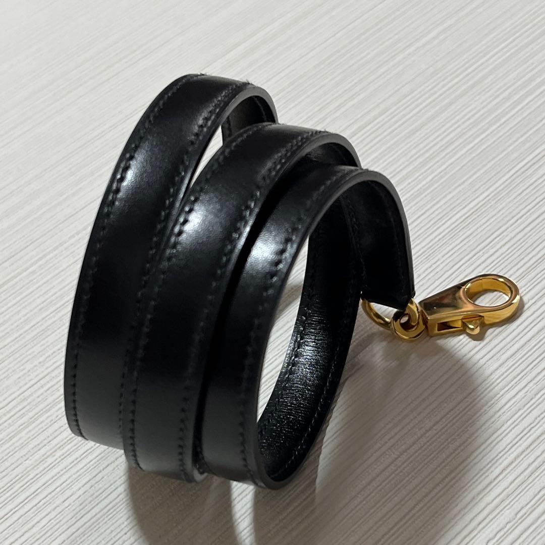 エルメス　正規品　ストラップ　クロシェット　カデナ　ブラック　ボックスカーフ
