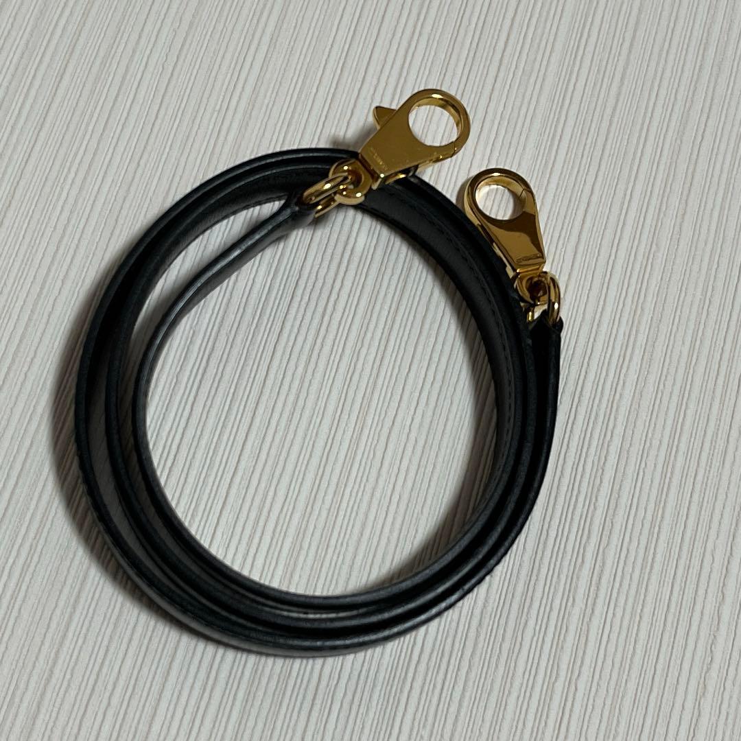エルメス　正規品　ストラップ　クロシェット　カデナ　ブラック　ボックスカーフ