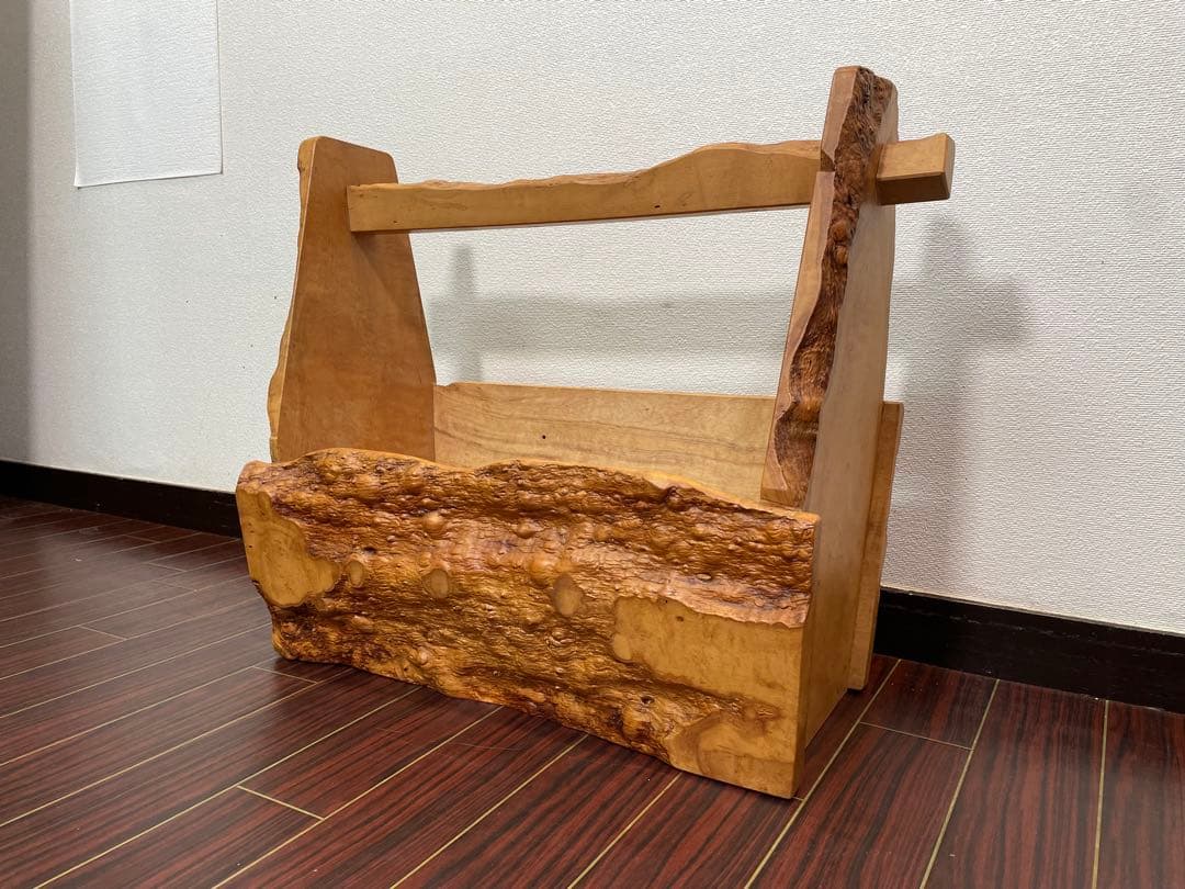 天然木 マガジンラック インテリア 収納 家具 雑貨 ロハス バスケット かご