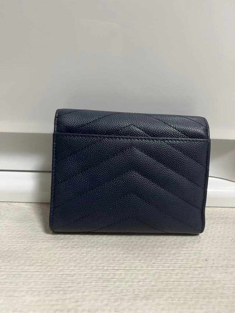 YSL 青　財布