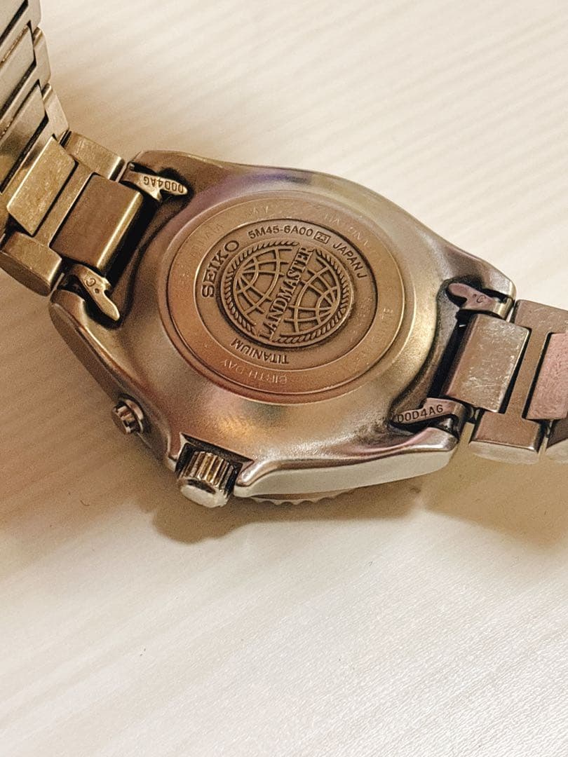 セイコー 5M45-6A00 ランドマスター チタン AGS