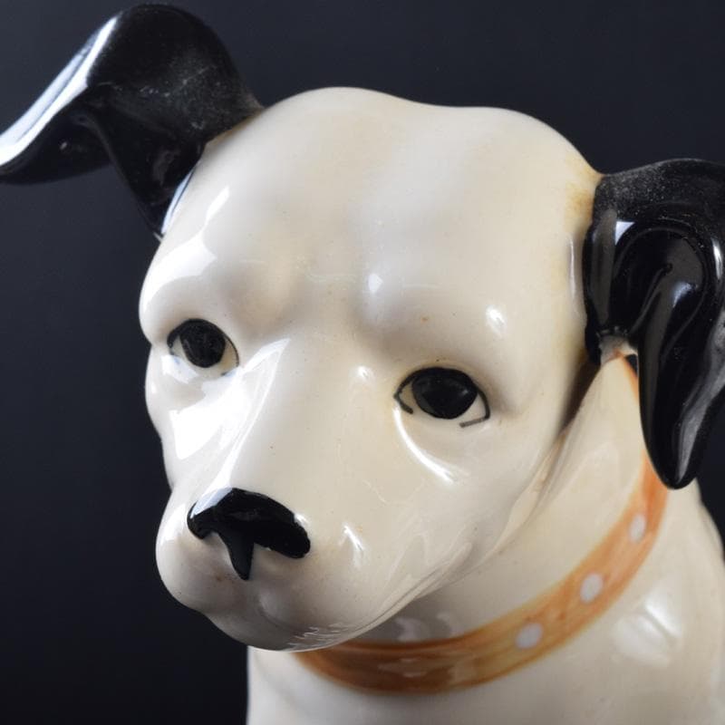 アンティーク　陶器製　ビクター犬　ニッパー君　大中小13点まとめて　M8146A