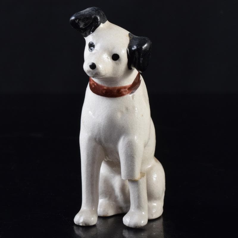 アンティーク　陶器製　ビクター犬　ニッパー君　大中小13点まとめて　M8146A