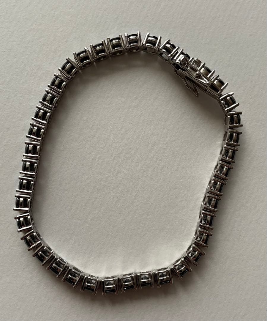 ブラックモアサナイトブレスレット シルバー925