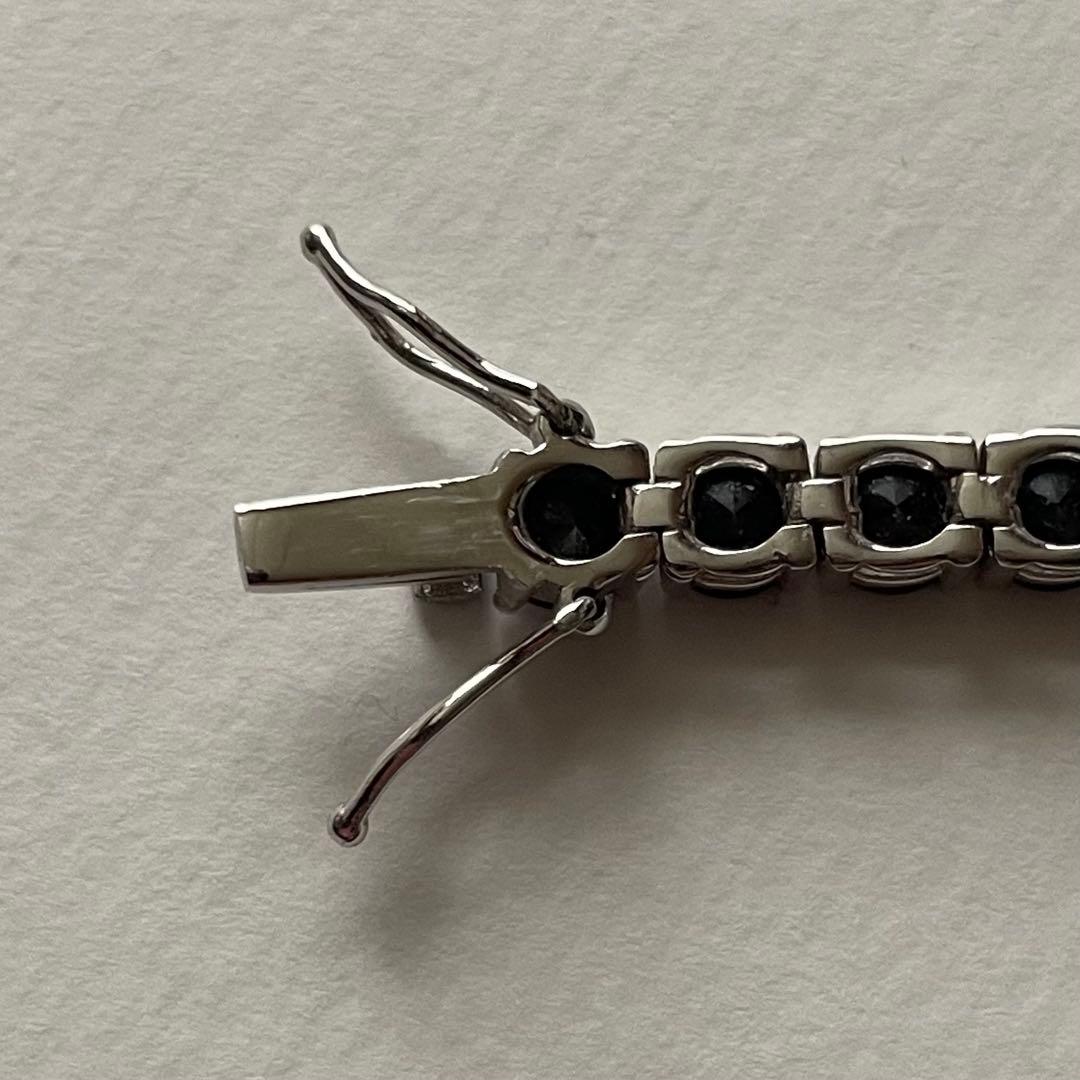 ブラックモアサナイトブレスレット シルバー925