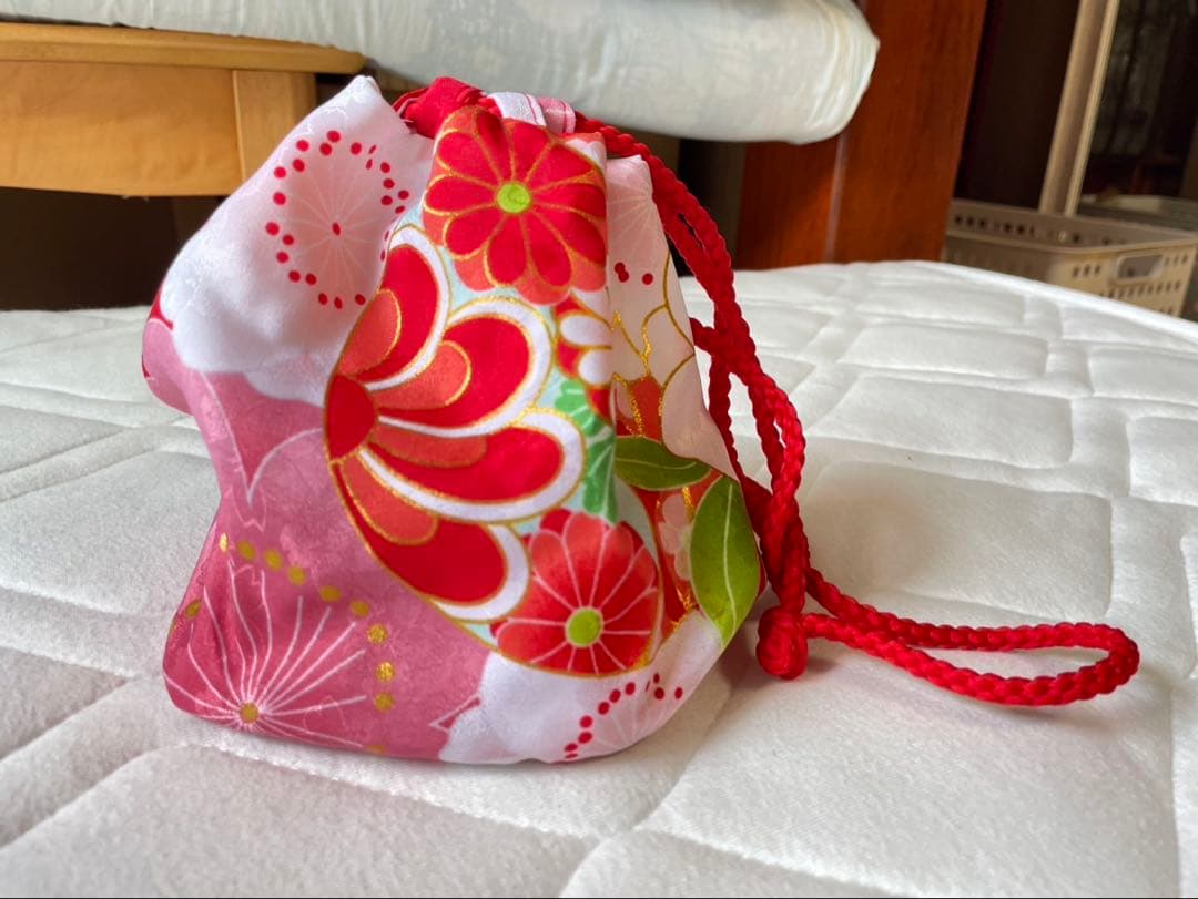 七五三 ３歳女の子　着物(赤系) ✳︎箱あり