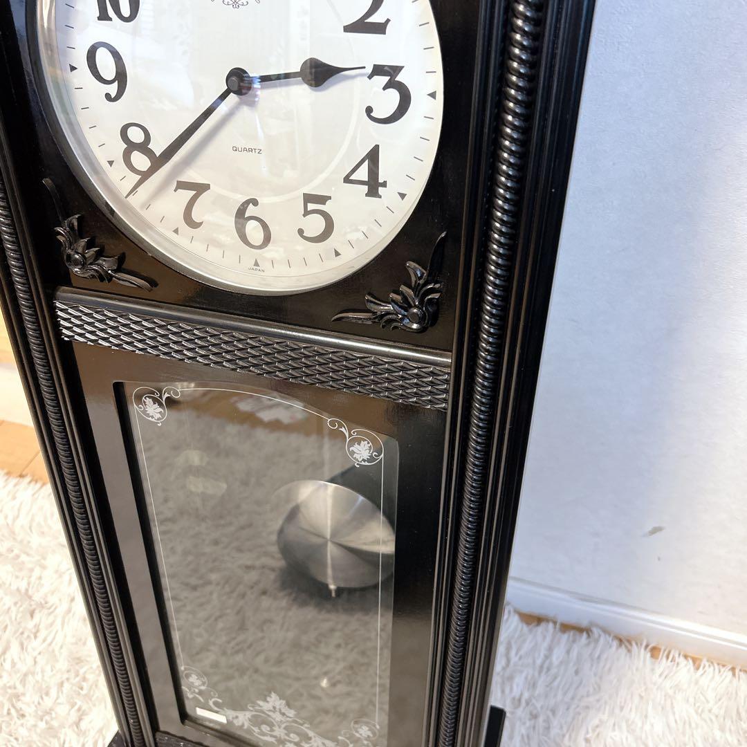 【動作品】愛知時計 振り子時計 日本製 ビンテージ 掛け時計 昭和レトロ